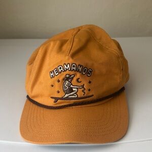 Howler Brothers Orange Hat with Embroidered Design